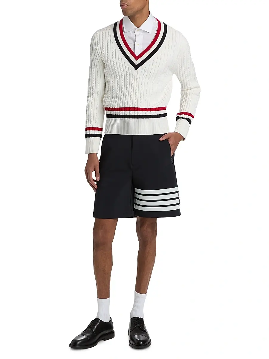 Thom Browne Men's 4-Bar Tech Shorts | Thumbnail 2 Thom Browne Men's 4-Bar Tech Shorts | Thumbnail 2