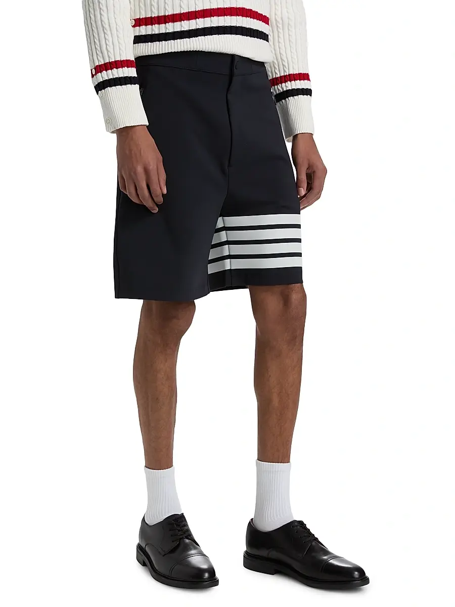 Thom Browne Men's 4-Bar Tech Shorts | Thumbnail 4 Thom Browne Men's 4-Bar Tech Shorts | Thumbnail 4