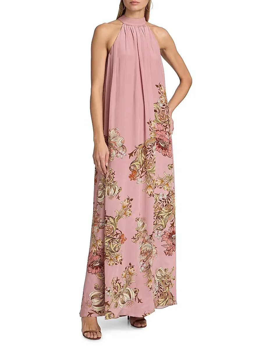Hemant & Nandita Women's Sula Floral A-Line Gown | Thumbnail 2 Hemant & Nandita Women's Sula Floral A-Line Gown | Thumbnail 2
