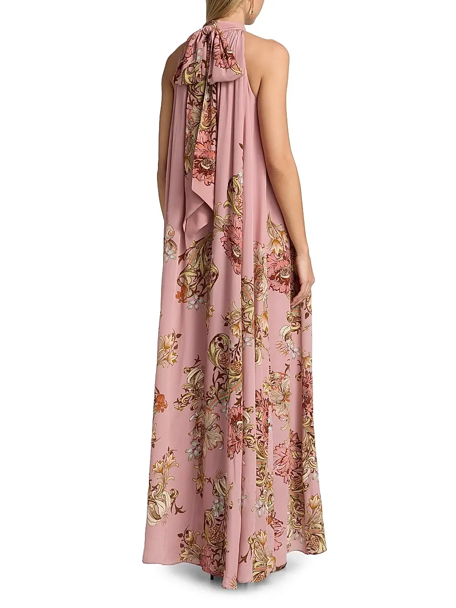 Hemant & Nandita Women's Sula Floral A-Line Gown | Thumbnail 5 Hemant & Nandita Women's Sula Floral A-Line Gown | Thumbnail 5