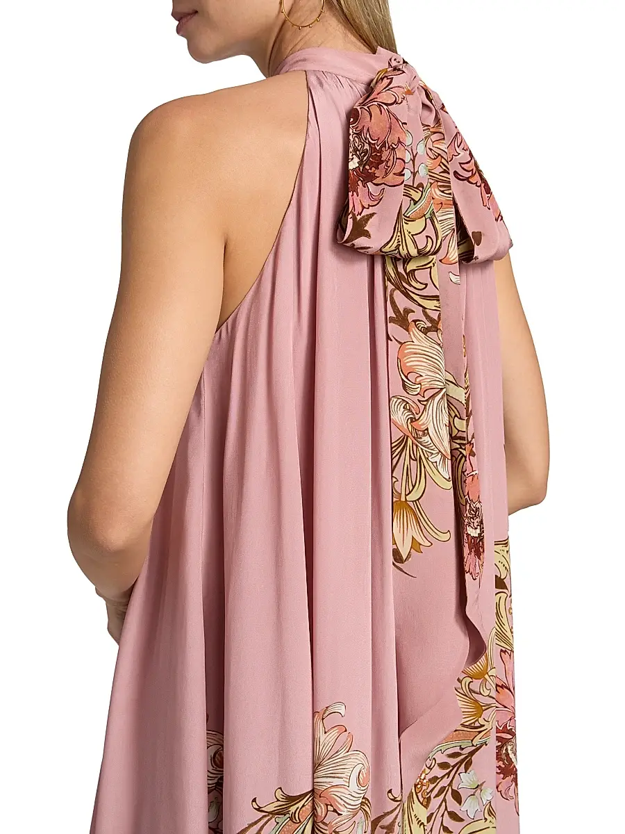 Hemant & Nandita Women's Sula Floral A-Line Gown | Thumbnail 6 Hemant & Nandita Women's Sula Floral A-Line Gown | Thumbnail 6