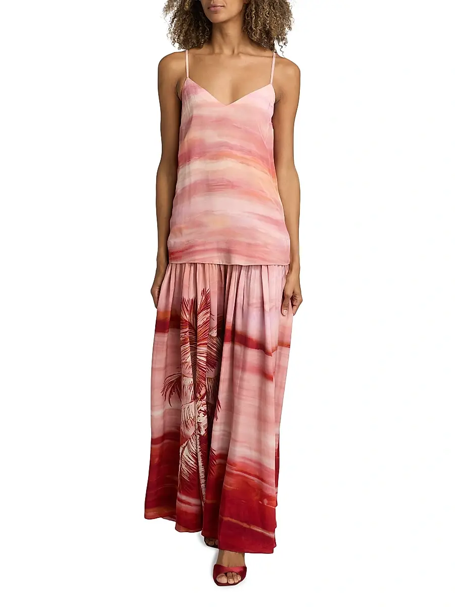 Hemant & Nandita Women's Asma Printed Sleeveless Maxi Dress | Thumbnail 2 Hemant & Nandita Women's Asma Printed Sleeveless Maxi Dress | Thumbnail 2