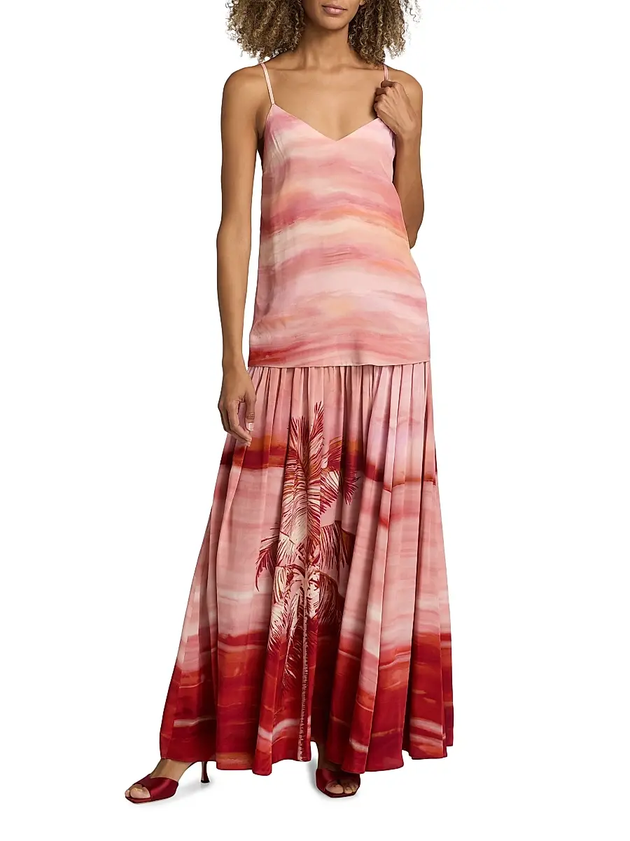 Hemant & Nandita Women's Asma Printed Sleeveless Maxi Dress | Thumbnail 3 Hemant & Nandita Women's Asma Printed Sleeveless Maxi Dress | Thumbnail 3