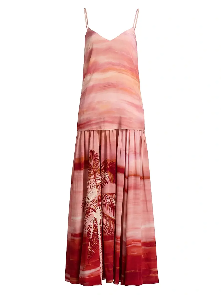 Hemant & Nandita Women's Asma Printed Sleeveless Maxi Dress | Image 1 Hemant & Nandita Women's Asma Printed Sleeveless Maxi Dress | Image 1