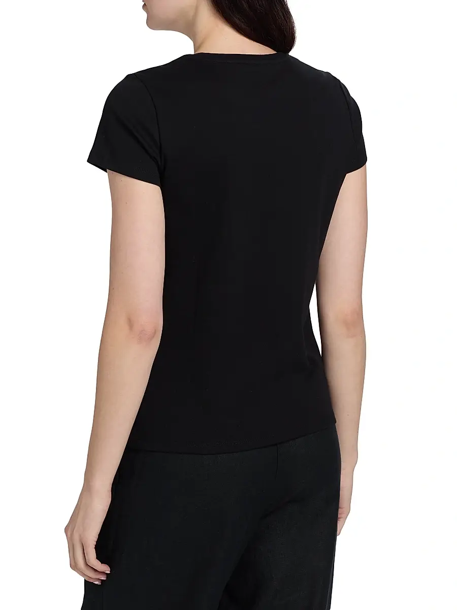 MAJESTIC FILATURES Women's Interlock Cotton T-Shirt | Thumbnail 5