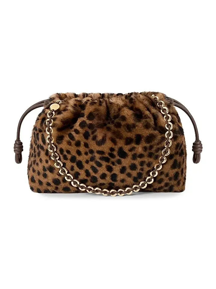 Women's Medium Flamenco Shearling Clutch Women's Medium Flamenco Shearling Clutch