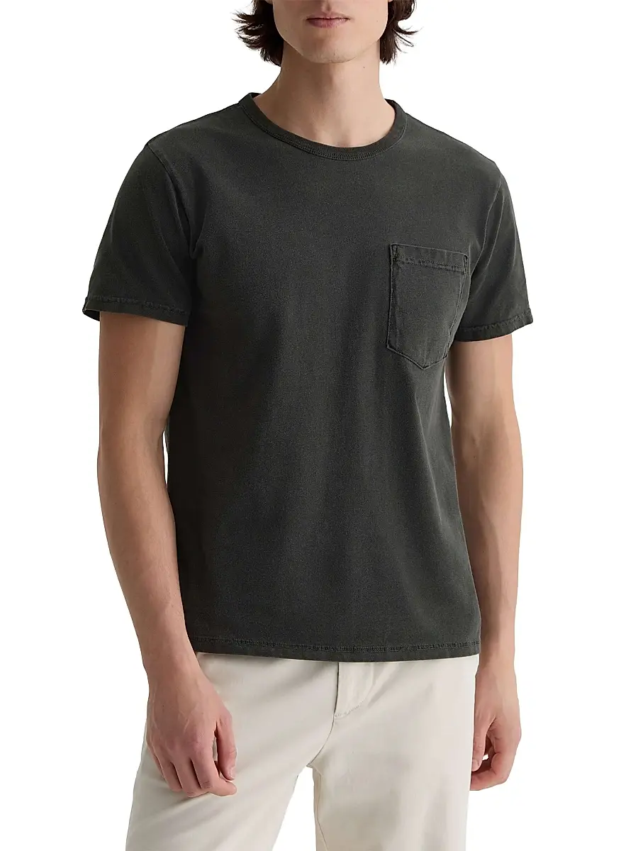 AG Jeans Men's Nick Pocket Crewneck T-Shirt - Heritage Black | Thumbnail 3