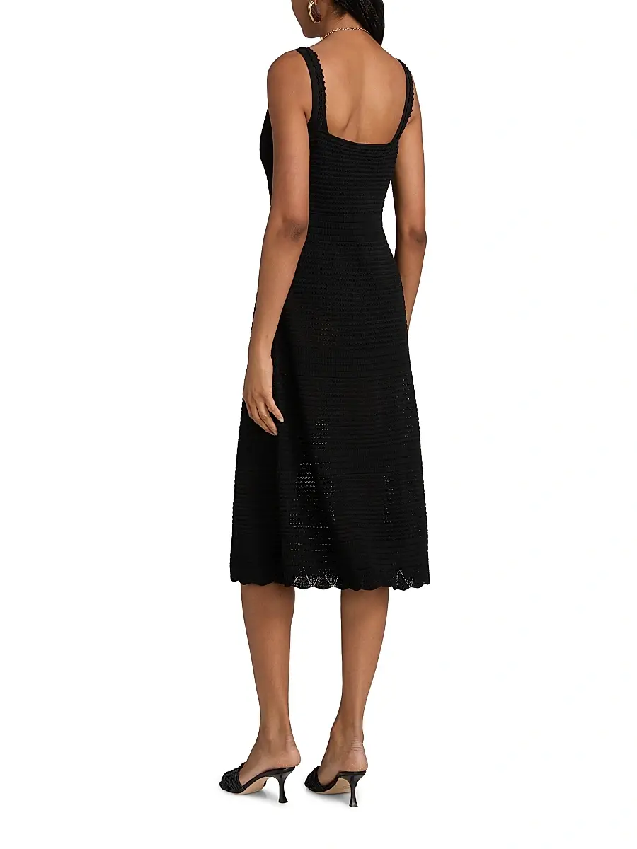 Milly Women's Knit Cover-Up Midi-Dress | Thumbnail 4 Milly Women's Knit Cover-Up Midi-Dress | Thumbnail 4