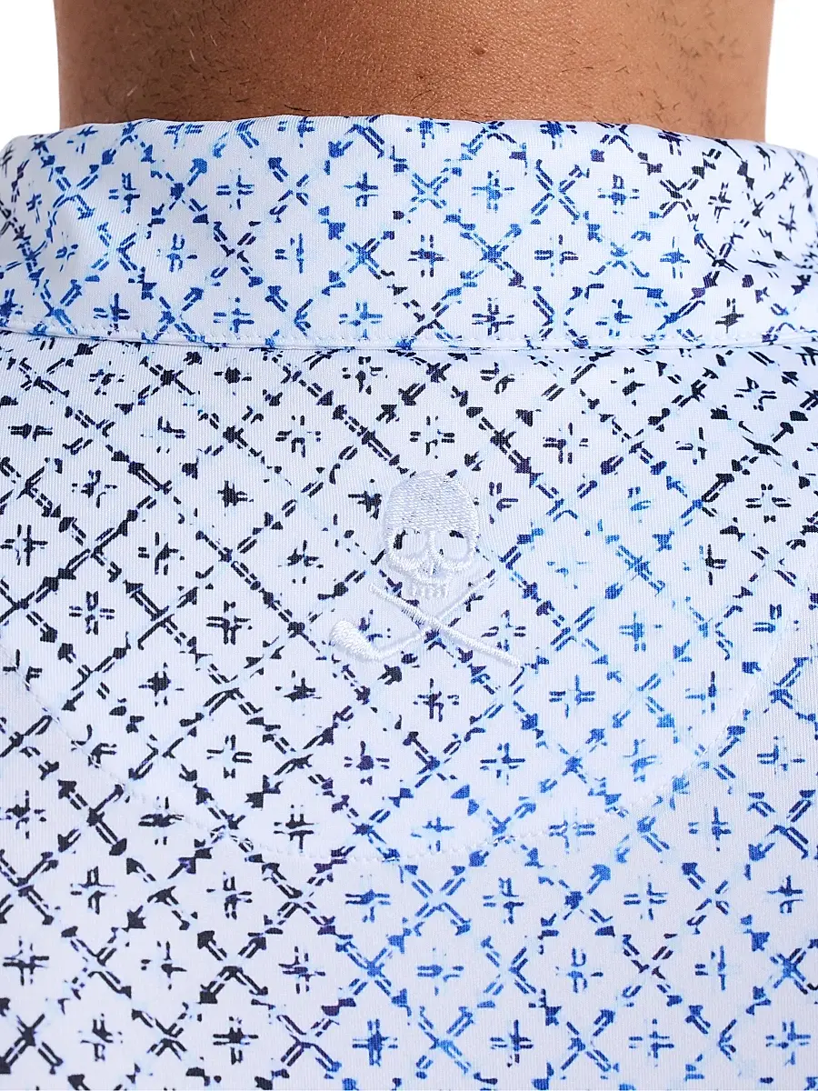 Robert Graham Men's Dalby Geometric Knit Polo Shirt | Thumbnail 6 Robert Graham Men's Dalby Geometric Knit Polo Shirt | Thumbnail 6