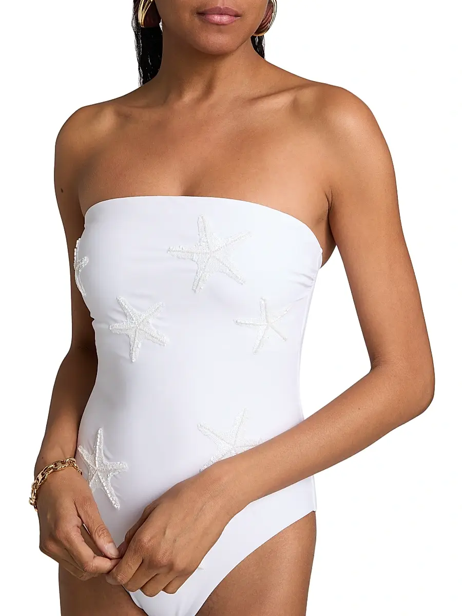 Milly Women's Starfish Sequined One-Piece Swimsuit | Thumbnail 6 Milly Women's Starfish Sequined One-Piece Swimsuit | Thumbnail 6