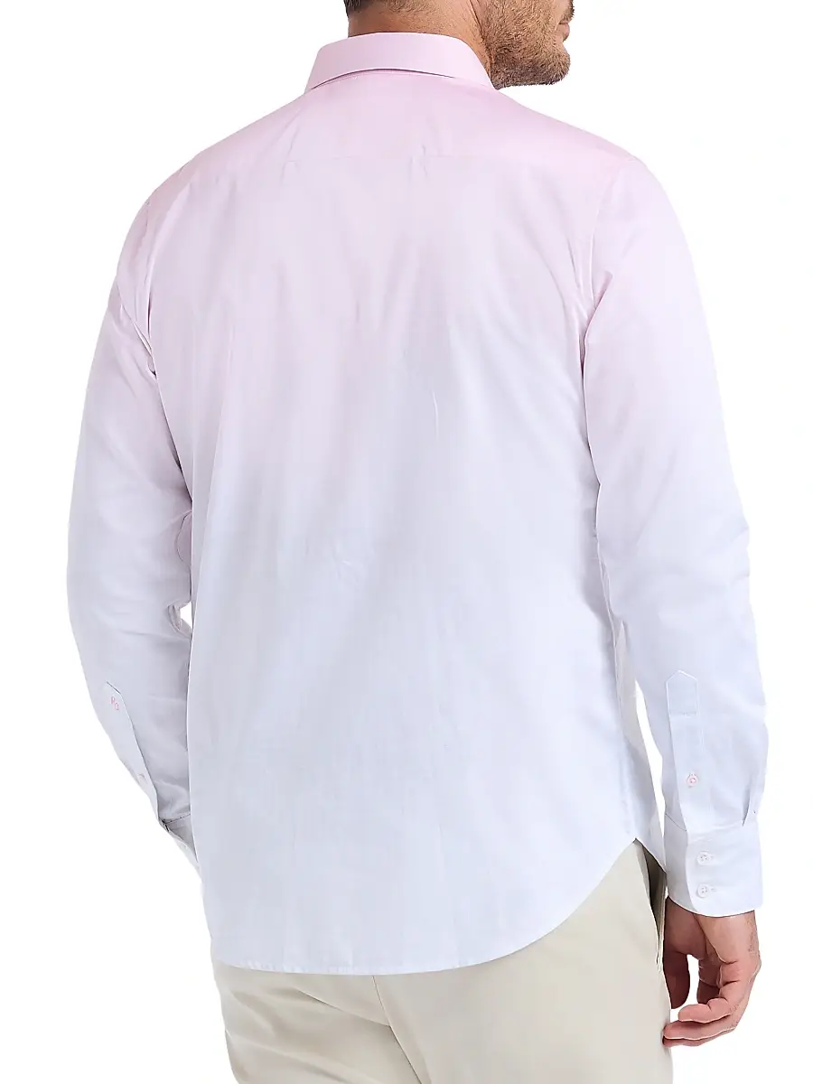 Robert Graham Men's Legacy Reserve Wine Dégradé Shirt | Thumbnail 5
