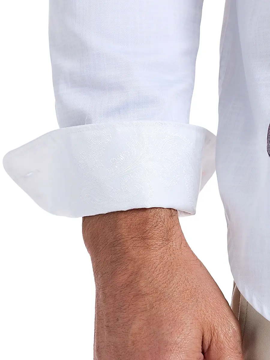 Robert Graham Men's Legacy Reserve Wine Dégradé Shirt | Thumbnail 6