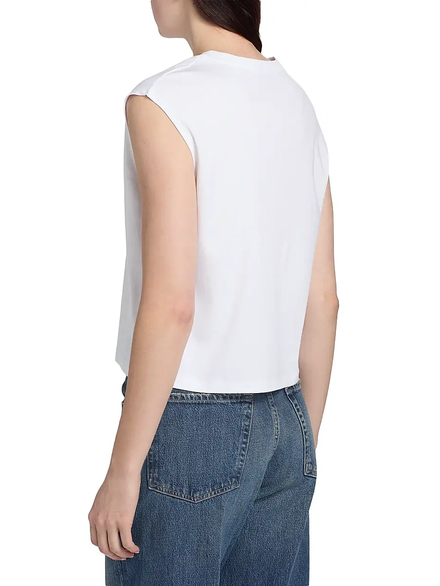 MAJESTIC FILATURES Women's Interlock Cotton Sleeveless Tank | Thumbnail 5 MAJESTIC FILATURES Women's Interlock Cotton Sleeveless Tank | Thumbnail 5