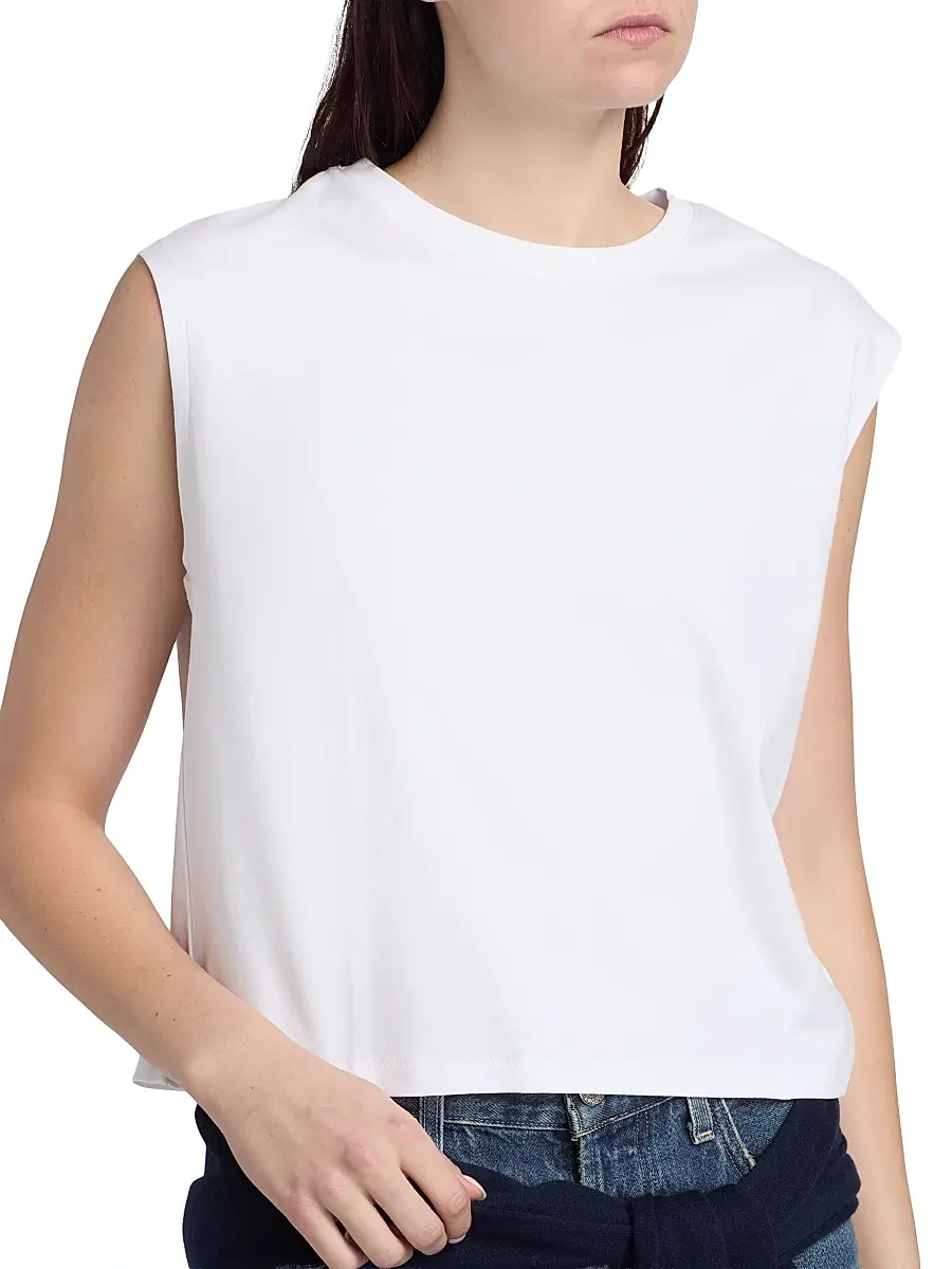 MAJESTIC FILATURES Women's Interlock Cotton Sleeveless Tank | Thumbnail 6 MAJESTIC FILATURES Women's Interlock Cotton Sleeveless Tank | Thumbnail 6