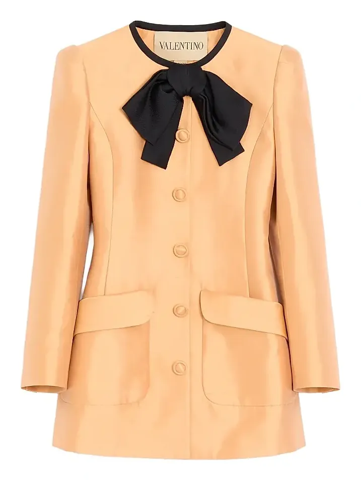 Valentino Women's Shantung Caban Coat