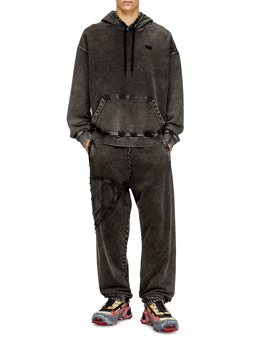 Diesel Men's Marky Denim-Effect Cotton Fleece Sweatpants | Thumbnail 2