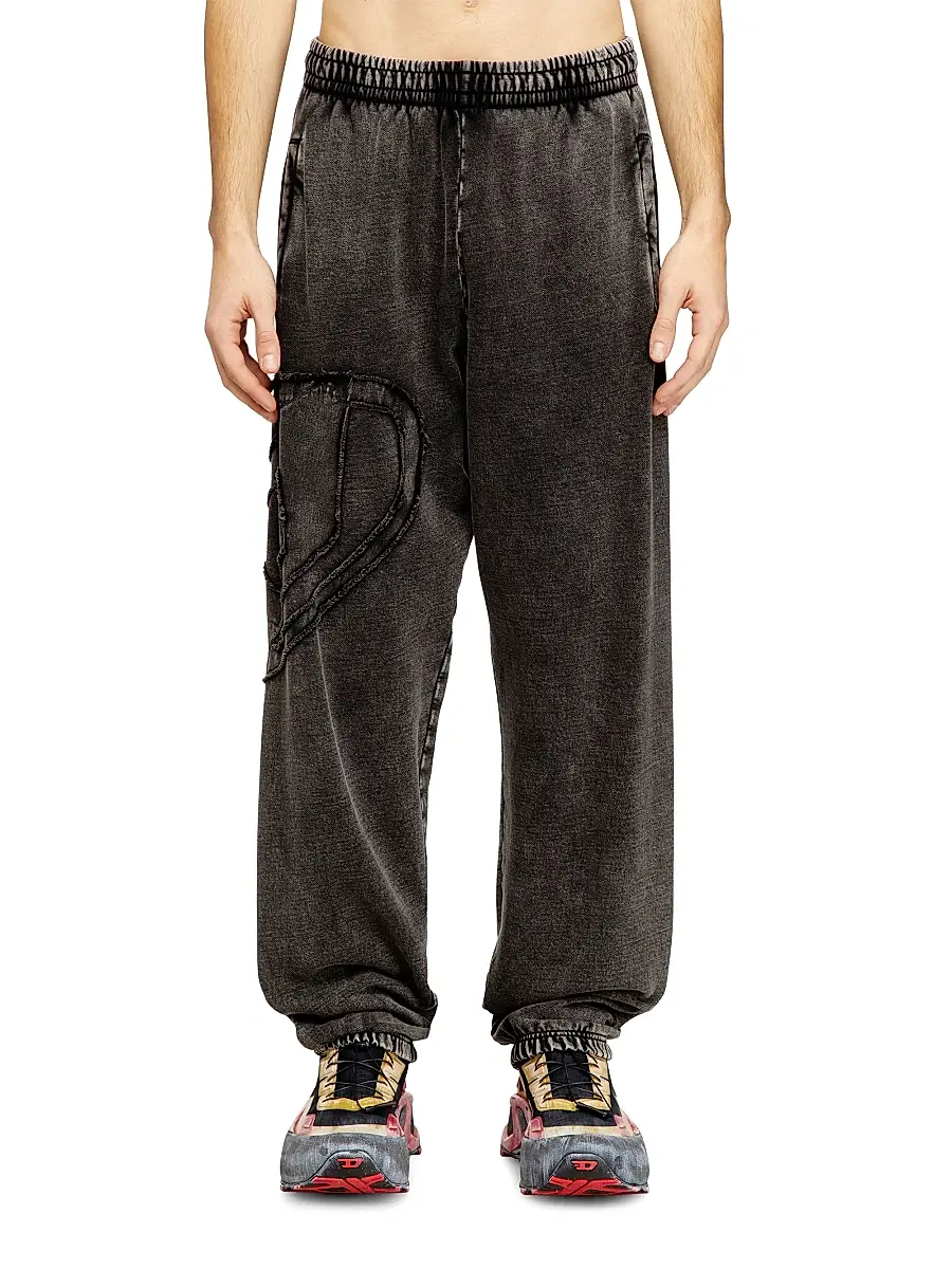 Diesel Men's Marky Denim-Effect Cotton Fleece Sweatpants | Thumbnail 3