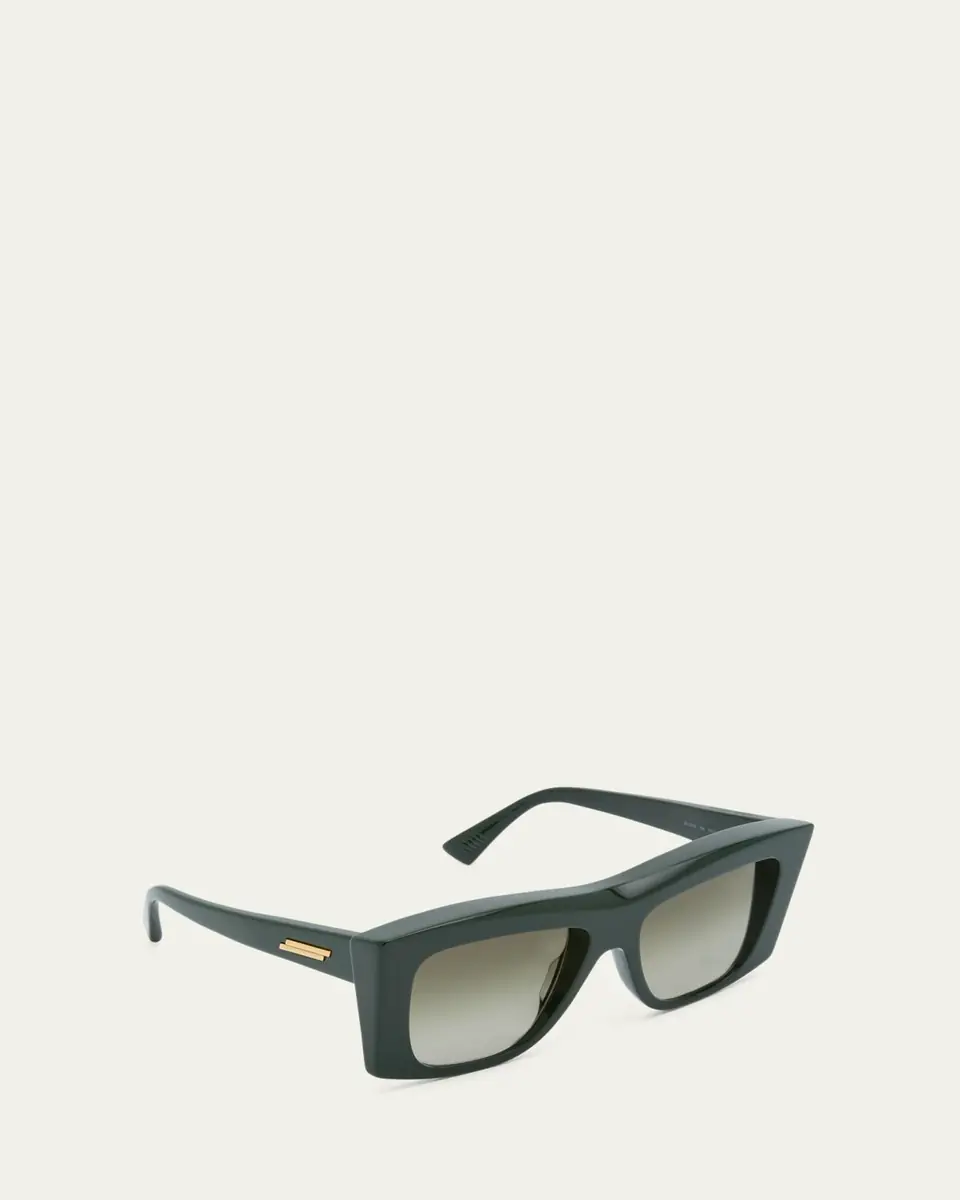 Bottega Veneta Beveled Acetate Rectangle Sunglasses | Thumbnail 3 Bottega Veneta Beveled Acetate Rectangle Sunglasses | Thumbnail 3