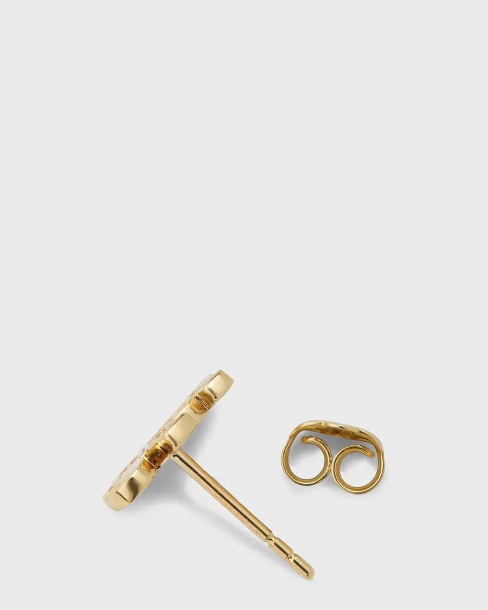 Sydney Evan 14K Gold and Diamond Pave Elephant Single Stud Earring, Left | Thumbnail 7