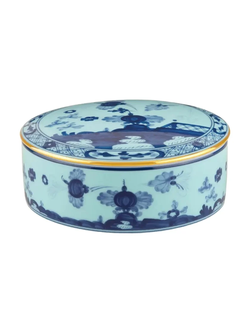 Iris Round Covered Box Iris Round Covered Box