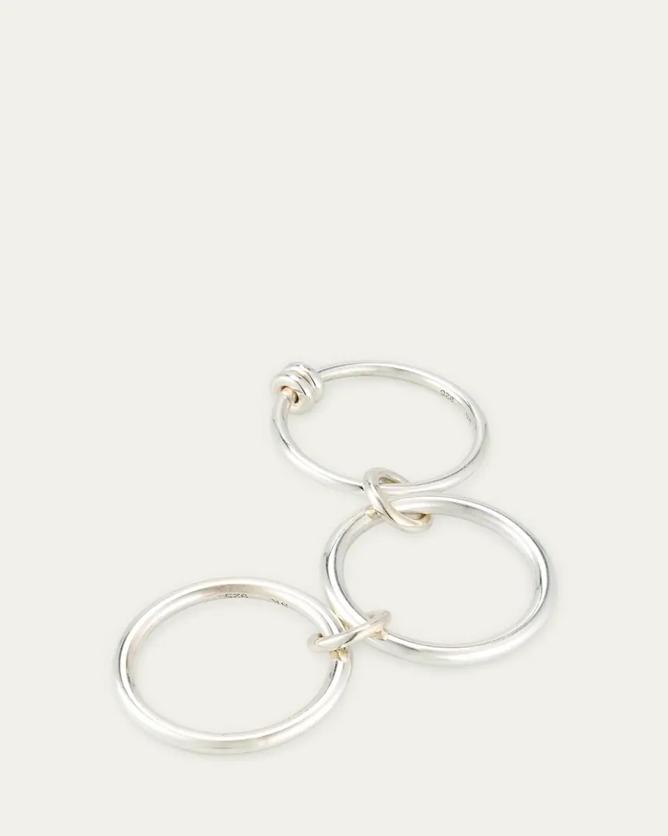 Spinelli Kilcollin Three Link Ring with Connectors in Sterling Silver | Thumbnail 4 Spinelli Kilcollin Three Link Ring with Connectors in Sterling Silver | Thumbnail 4