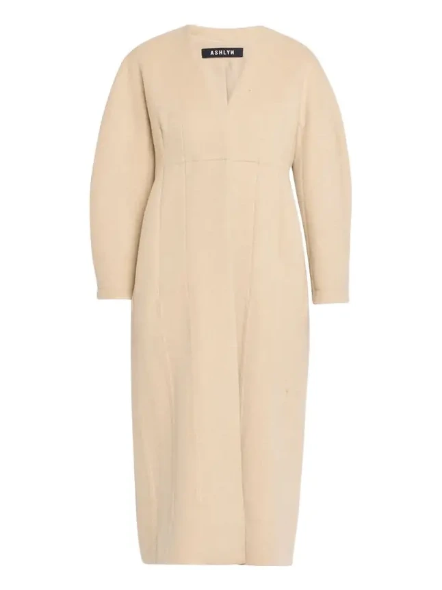 Elia Barrel-Sleeve Cashmere Coat