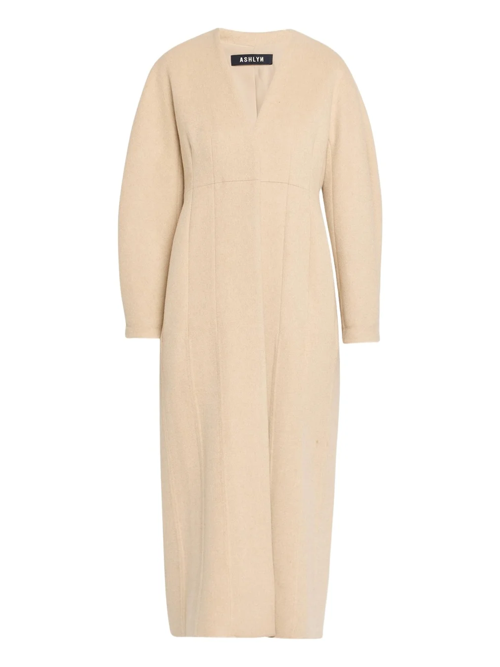 Ashlyn Elia Barrel-Sleeve Cashmere Coat