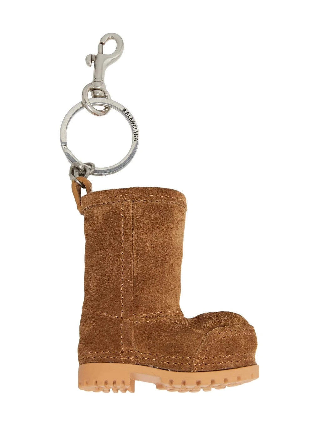 Balenciaga Mini Suede Boot Key Ring Bag Charm