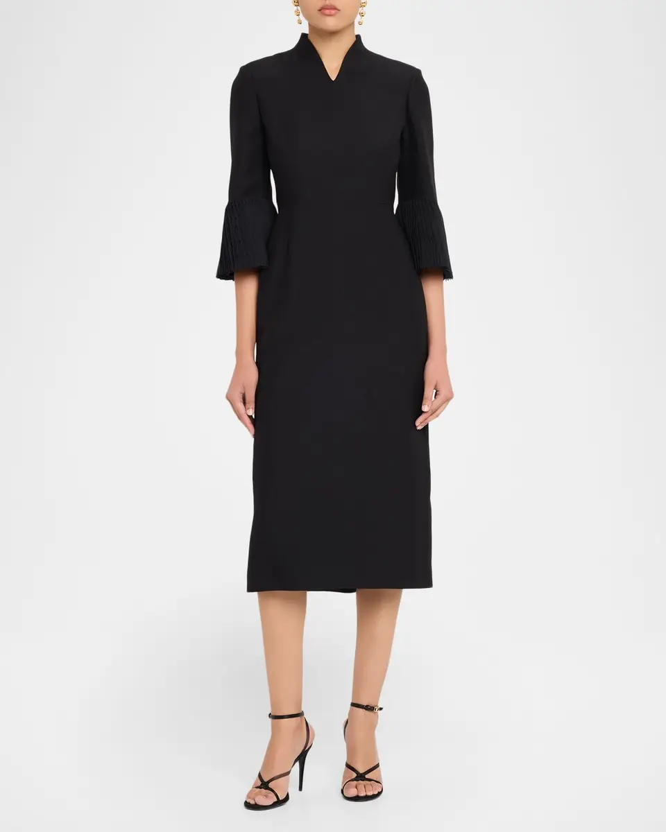 Valentino Garavani Embellished High-Collar Midi Dress | Thumbnail 6 Valentino Garavani Embellished High-Collar Midi Dress | Thumbnail 6