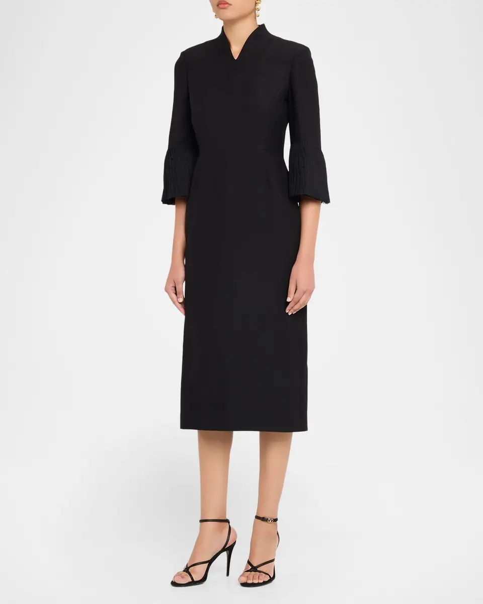 Valentino Garavani Embellished High-Collar Midi Dress | Thumbnail 8 Valentino Garavani Embellished High-Collar Midi Dress | Thumbnail 8