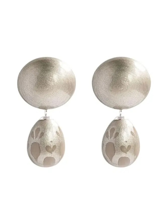 Calista Earrings in Platinum Glow