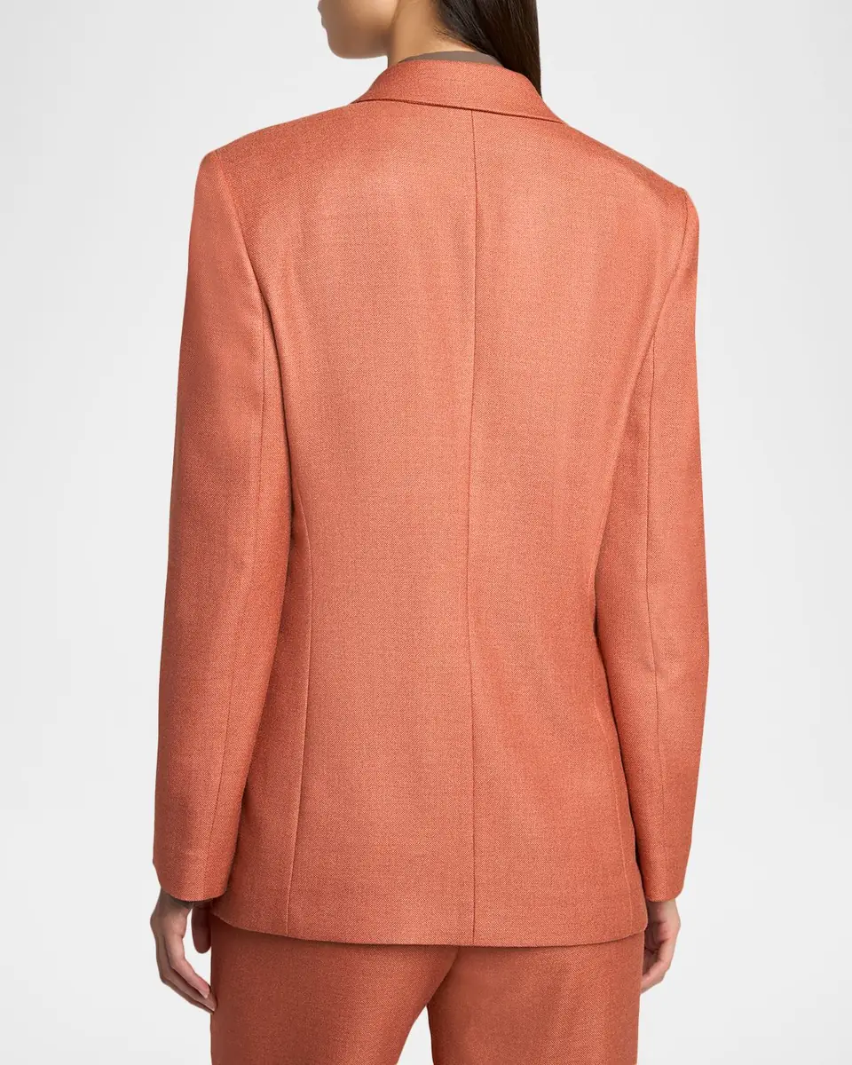 Giorgio Armani Silk-Wool Single-Breasted Blazer Jacket | Thumbnail 7 Giorgio Armani Silk-Wool Single-Breasted Blazer Jacket | Thumbnail 7