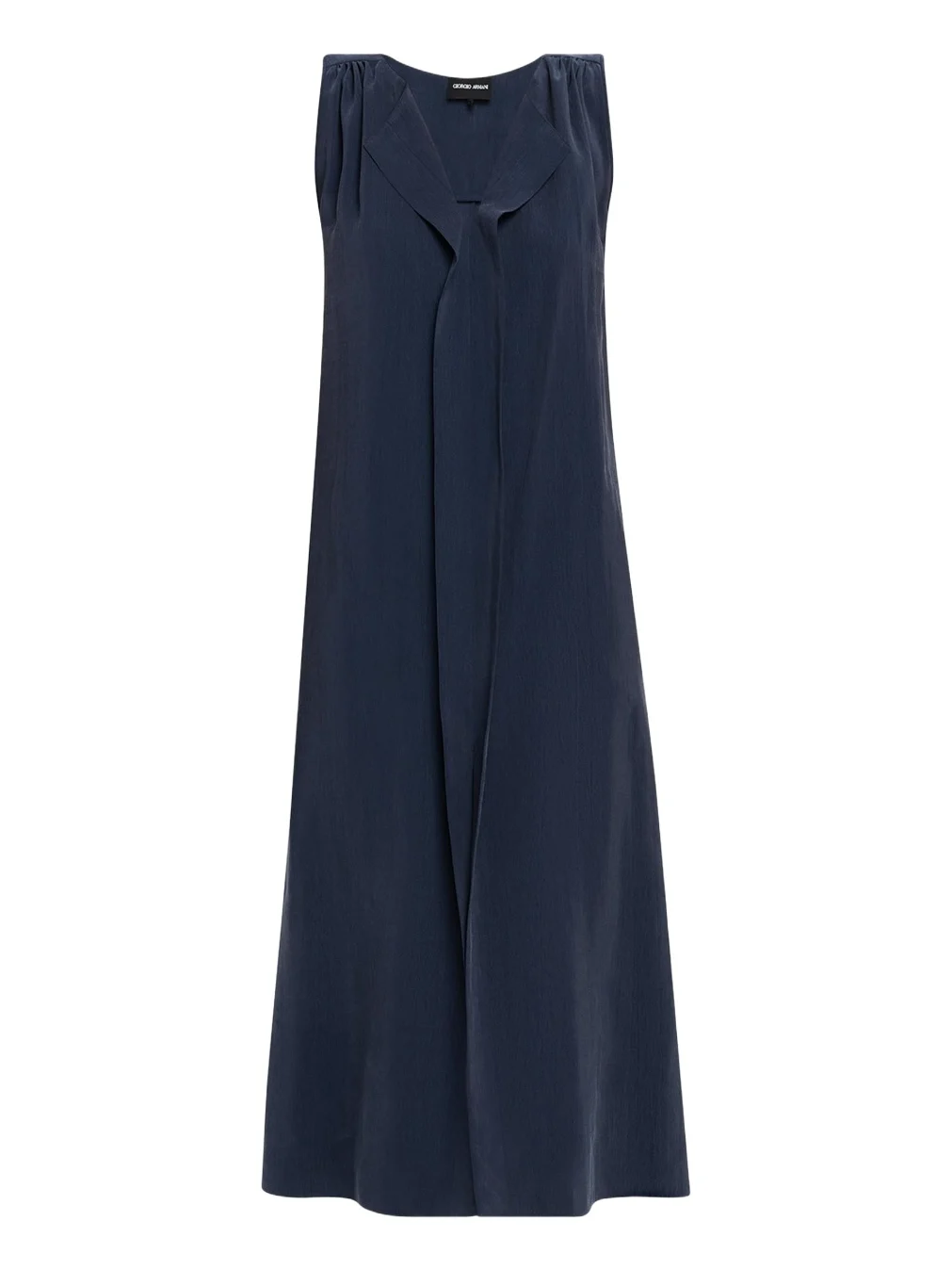 Technical Silk Sleeveless Midi Shirtdress Technical Silk Sleeveless Midi Shirtdress