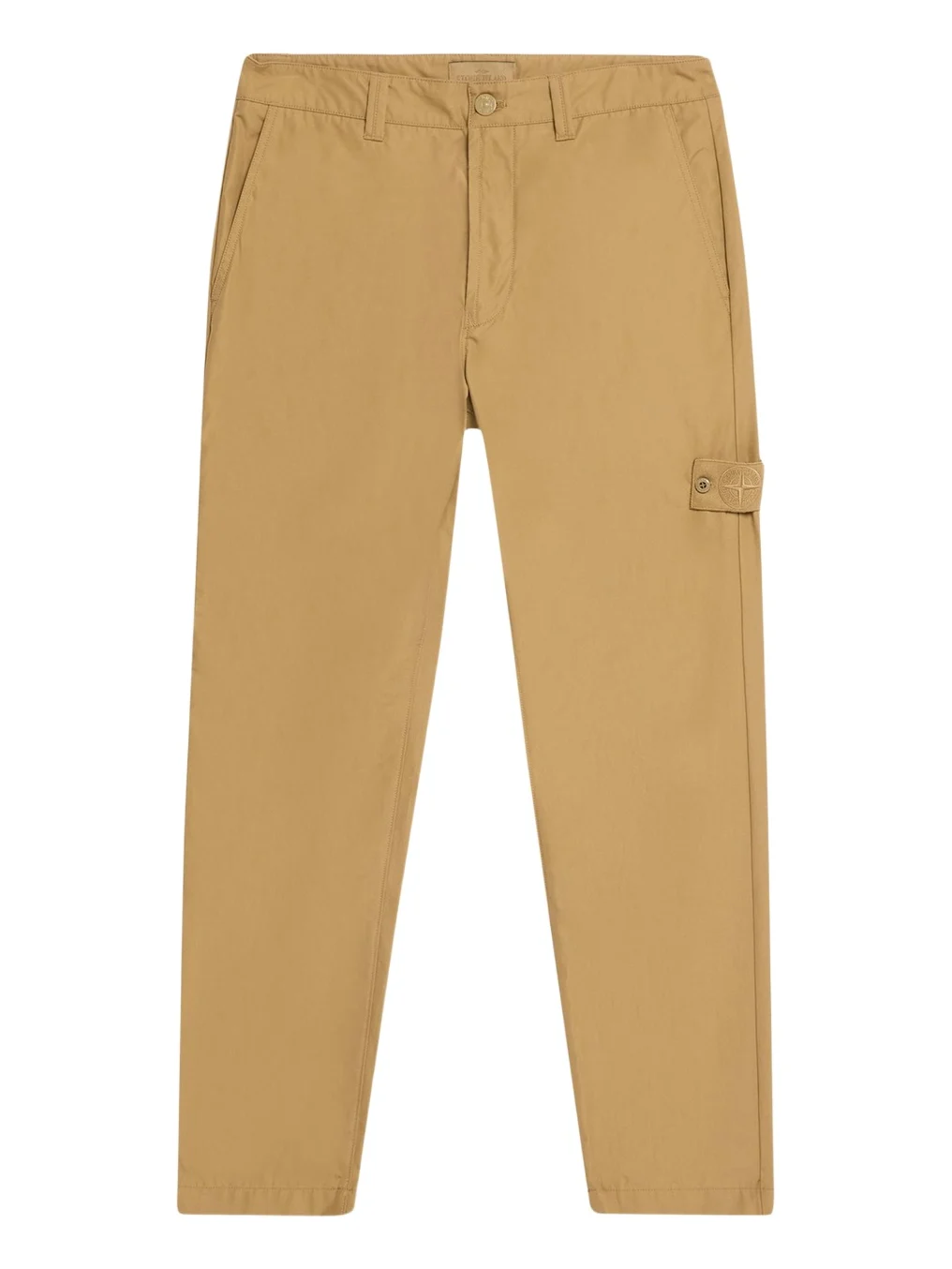 Stone Island Ghost Cotton Mid-Rise Straight-Leg Pants