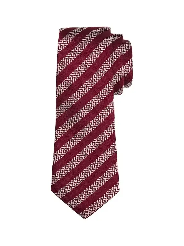 Men's Woven Stripe Silk Tie