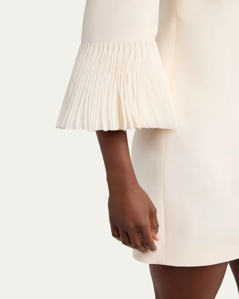 Valentino Garavani Embroidered Bell-Sleeve Mini Dress | Thumbnail 5 Valentino Garavani Embroidered Bell-Sleeve Mini Dress | Thumbnail 5