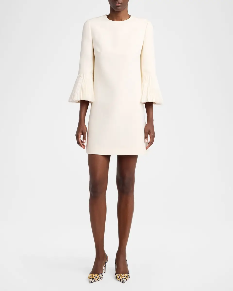 Valentino Garavani Embroidered Bell-Sleeve Mini Dress | Thumbnail 6 Valentino Garavani Embroidered Bell-Sleeve Mini Dress | Thumbnail 6