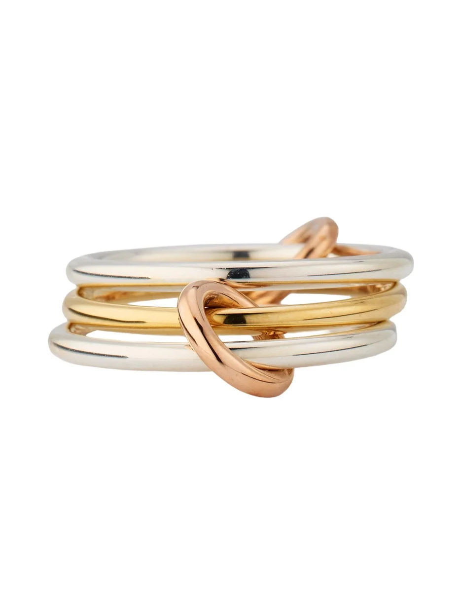 Solarium MX Silver and Gold 3-Link Ring Solarium MX Silver and Gold 3-Link Ring