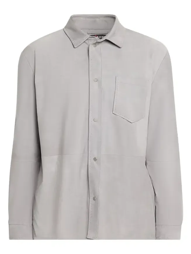 Men's Cotton Snap-Placket Shirt Jacket Men's Cotton Snap-Placket Shirt Jacket