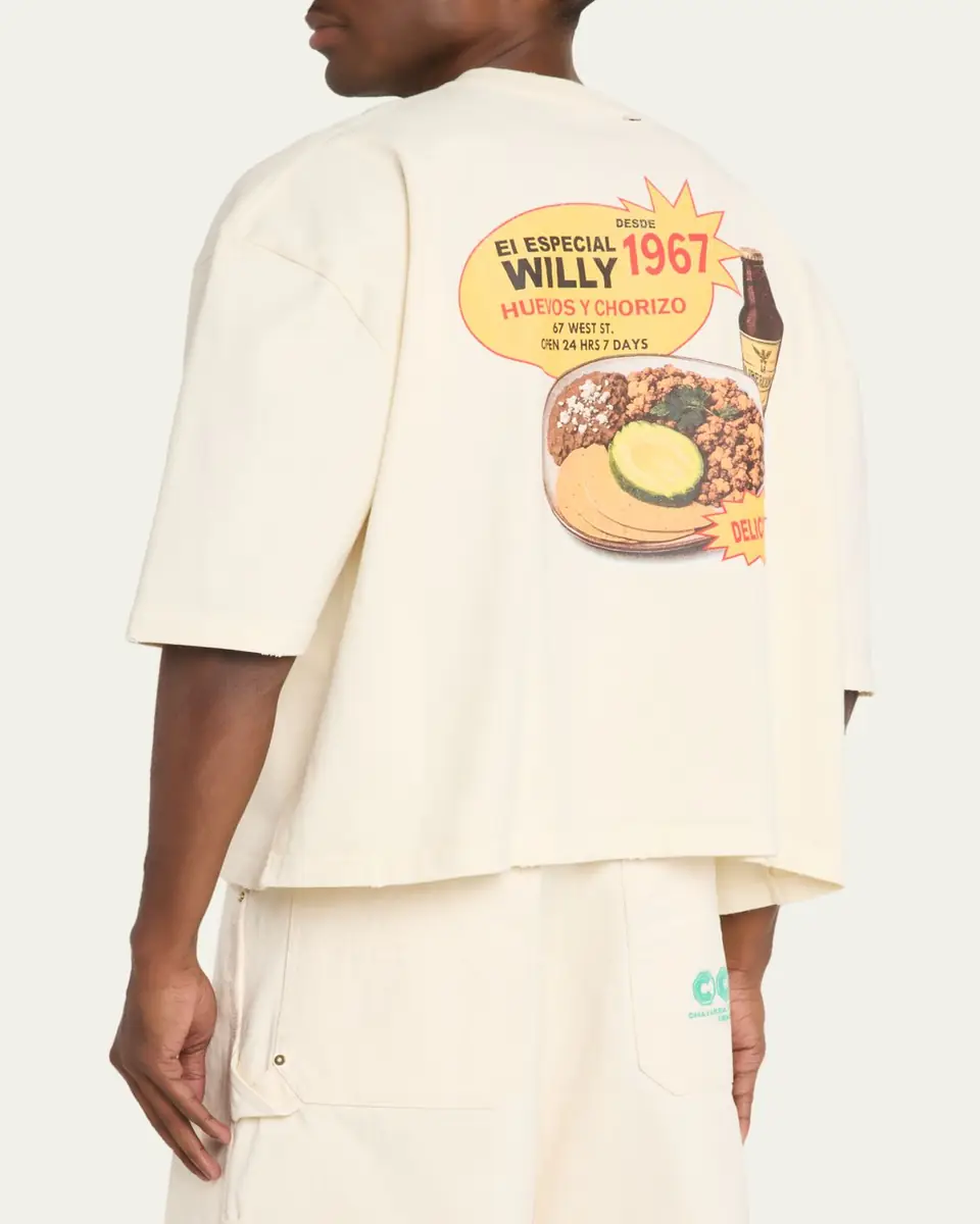 Willy Chavarria Men's Willy's Taco Shop Graphic T-Shirt | Thumbnail 3 Willy Chavarria Men's Willy's Taco Shop Graphic T-Shirt | Thumbnail 3