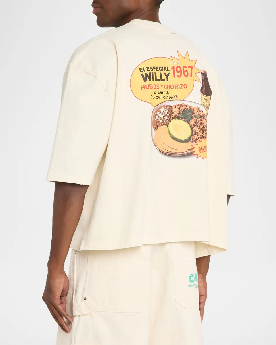 Willy Chavarria Men's Willy's Taco Shop Graphic T-Shirt | Thumbnail 7 Willy Chavarria Men's Willy's Taco Shop Graphic T-Shirt | Thumbnail 7