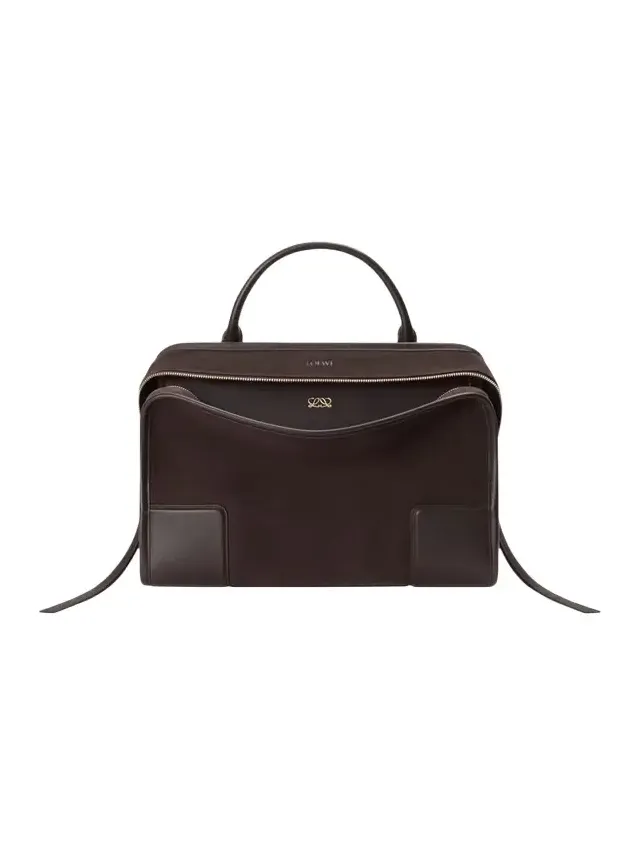 Amazona 180 Large Top-Handle Bag in Suede