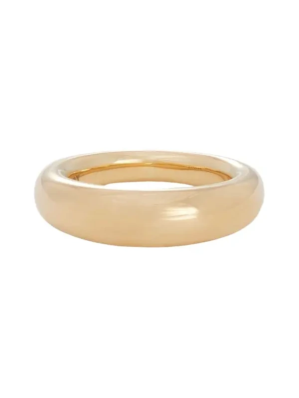 18K Yellow Gold Dome Ring, 7mm