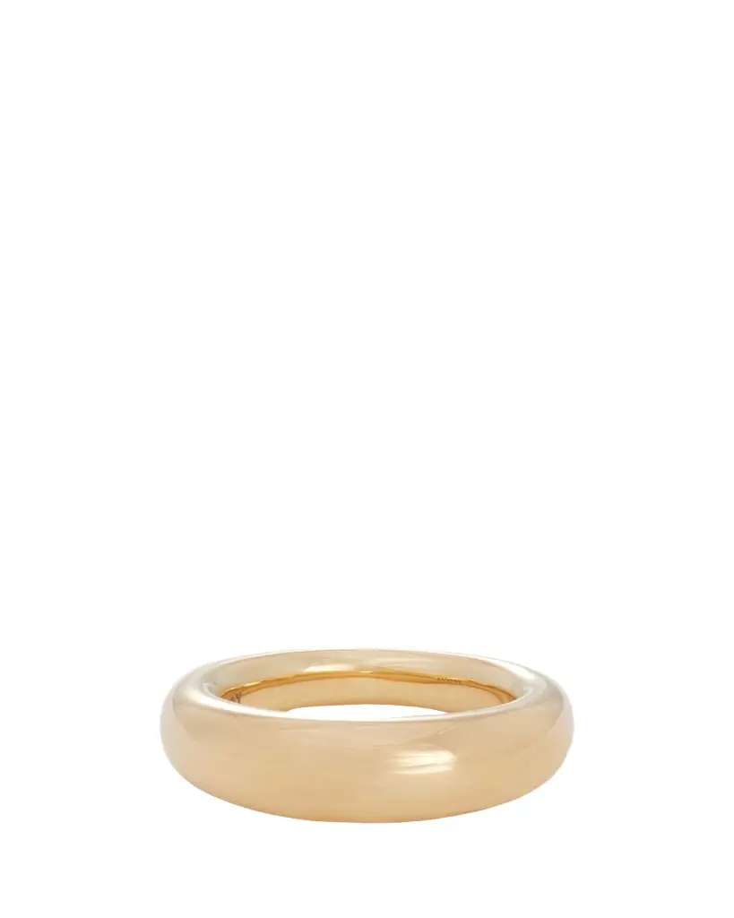 18K Yellow Gold Dome Ring, 7mm