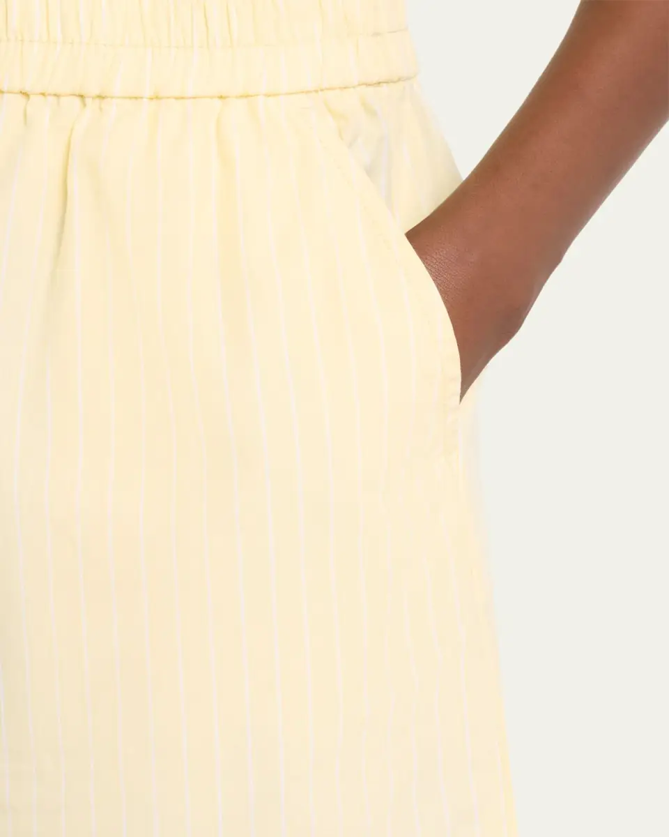 Simkhai Sarah Stripe Cotton Boxer Shorts | Thumbnail 5
