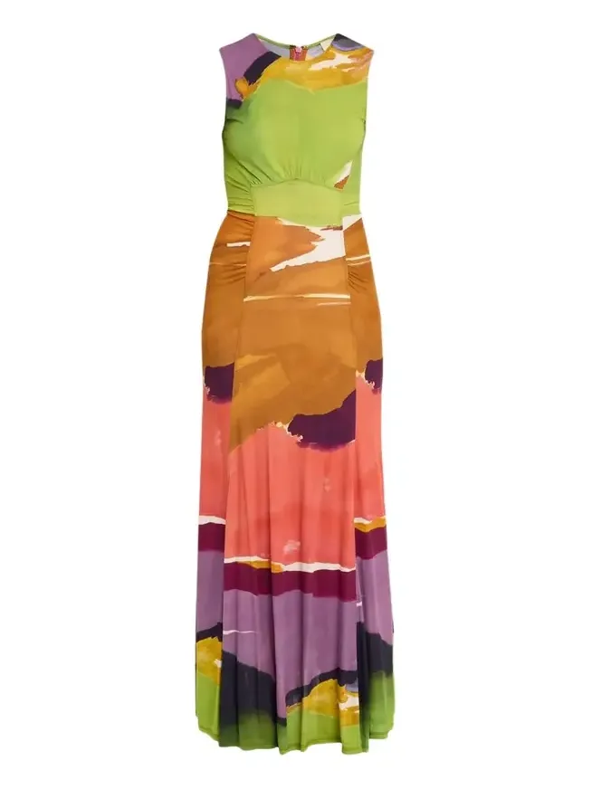 x Helen Frankenthaler Lana Sleeveless Jersey Maxi Dress