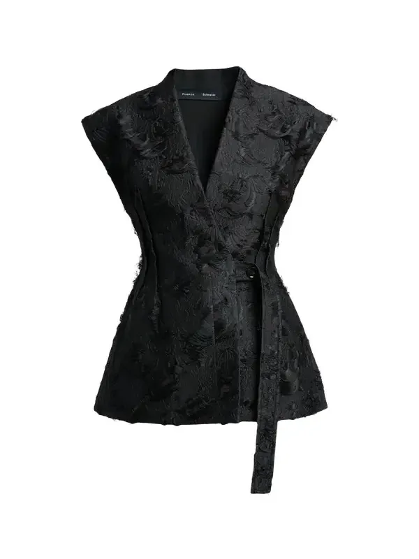Cindle Chrysanthemum Jacquard Vest