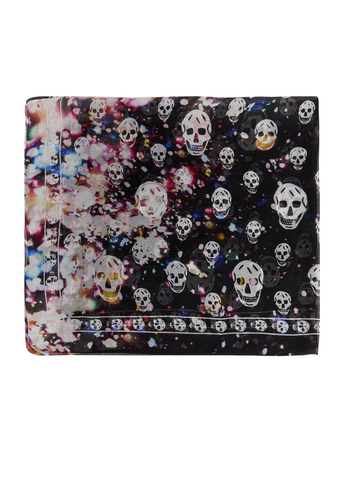 Men's Skull Confetti Silk Scarf