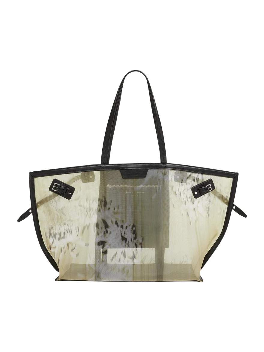 Days Printed Mesh Carryall Tote Bag Days Printed Mesh Carryall Tote Bag