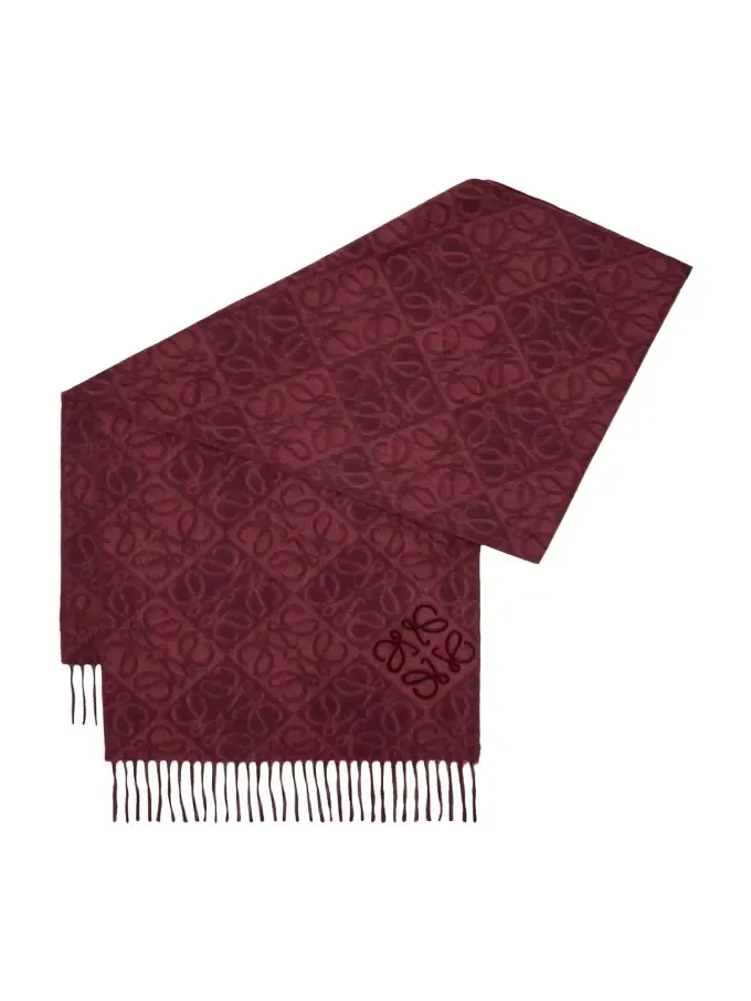 Anagram-Print Wool Blend Scarf Anagram-Print Wool Blend Scarf